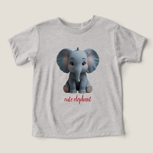 schattige cartoon olifant (Design voorkant)