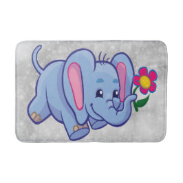 Schattige cartoon olifant badmat