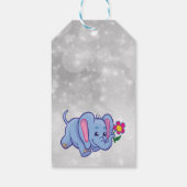 Schattige cartoon olifant cadeaulabel (Achterkant)