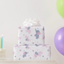 Schattige cartoon olifantenpatroon op marineblauw