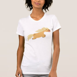 Schattige Cartoon Palomino Pony Vrouwen T-shirt