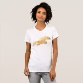 Schattige Cartoon Palomino Pony Vrouwen T-shirt (Voorkant volledig)