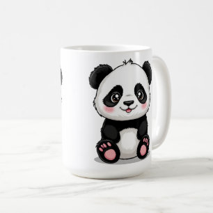 Schattige Cartoon Panda Koffiemok