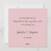 Schattige Cartoon Panda Liefhebbers Harten Valenti Feestdagenkaart (Achterkant)