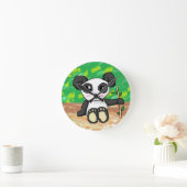 schattige cartoon panda ronde klok (Huis)