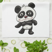 Schattige Cartoon Panda Theedoek (Gevouwen)
