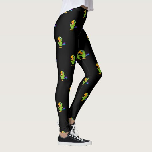 Schattige Cartoon Parrot Leggings (Rechts)