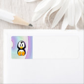Schattige Cartoon Penguin Etiket (Insitu)