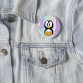 Schattige Cartoon Penguin Ronde Button 5,7 Cm (In situ)