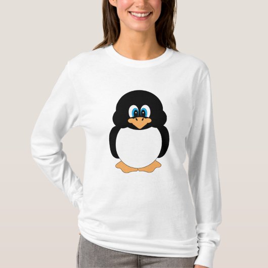 Schattige Cartoon Penguin Shirt (Voorkant)