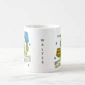 Schattige Cartoon Pickle Wanna Spelen Naam Pickleb Koffiemok (Center)