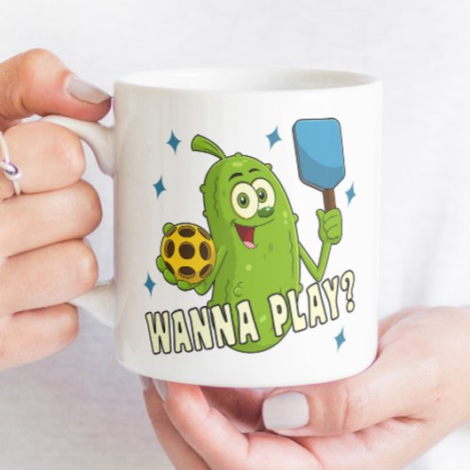 Schattige Cartoon Pickle Wanna Spelen Naam Pickleb Koffiemok