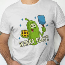 Schattige Cartoon Pickle Wanna Spelen Pickleball