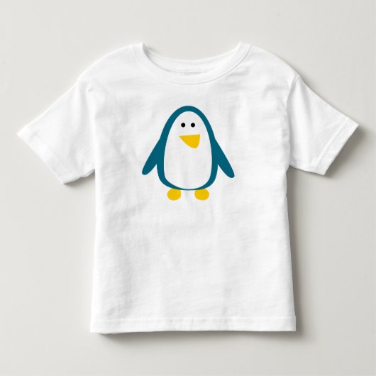 Schattige Cartoon Pinguïn Kinder Shirts (Voorkant)