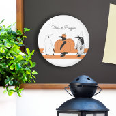 Schattige Cartoon Pompoen Pinguïn Grappige Hallowe Magneet