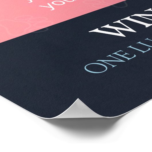 Schattige Cartoon Poodle Dog Pet Shop Open House Poster (Hoek)