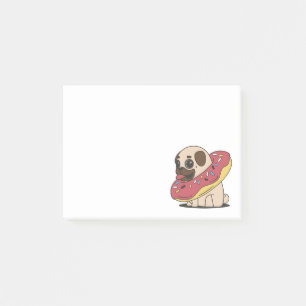 Schattige Cartoon Pug Dog Post-it® Notes