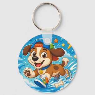Schattige Cartoon Puppy Kids  Sleutelhanger