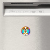 Schattige Cartoon Puppy Magneet (Insitu (Vaatwasser))