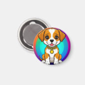 Schattige Cartoon Puppy Magneet (Voorkant / Achterkant)