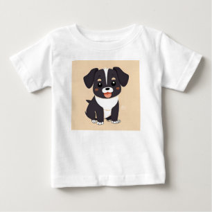Schattige Cartoon Puppy Met Aandoenlijke Uitdrukki