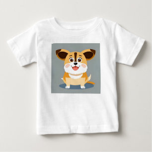 Schattige Cartoon Puppy Met Aandoenlijke Uitdrukki