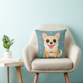 Schattige Cartoon Puppy speelse huisdier Kussen (Stoel)