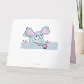 Schattige cartoon rat muis Nieuwjaar 2020 symbool  Kaart (Achterkant)