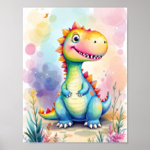 Schattige Cartoon Regenboog Dinosaur Kinderen
