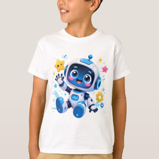 Schattige Cartoon Ruimte Robot T-shirt