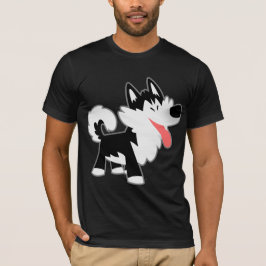 Schattige Cartoon Siberisch Husky T-shirt