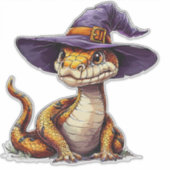 Schattige Cartoon slang Sticker (Voorkant)