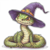 Schattige Cartoon slang Sticker (Voorkant)