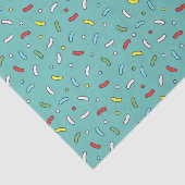 Schattige Cartoon Snoep strooit blauw Tissuepapier (Detail)