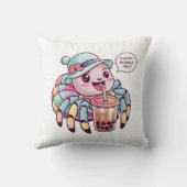 Schattige Cartoon Spider: Gezellig, Kawaii Vibes Kussen (Achterkant)