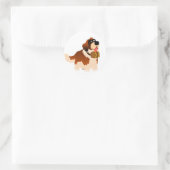 Schattige Cartoon St Bernard Sticker (Tas)