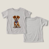 Schattige cartoon-stijl hond (Ontwerp Voorkant & Achterkant)