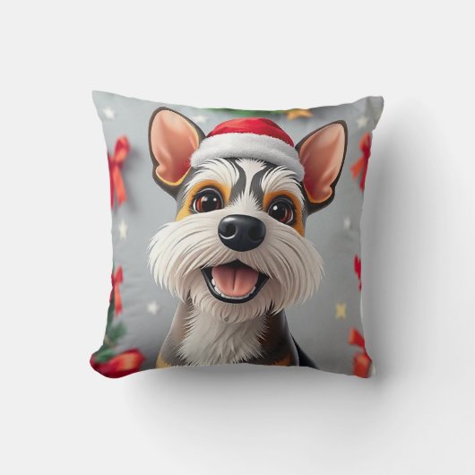 Schattige cartoon-stijl hond kussen (Voorkant)