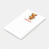 Schattige Cartoon Teddybeer Pun Illustratie Post-it® Notes (Schuin)