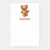Schattige Cartoon Teddybeer Pun Illustratie Post-it® Notes (Voorkant)