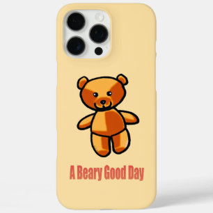 Schattige Cartoon Teddybeer Puns Illustratie iPhone 16 Pro Max Hoesje