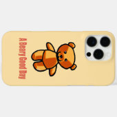Schattige Cartoon Teddybeer Puns Illustratie Case-Mate iPhone Case (Achterkant (horizontaal))