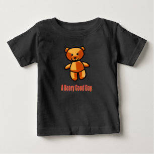 Schattige Cartoon Teddybeer Stout Illustratie