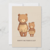 Schattige cartoon teddyberen dieren. Wiskundigen D Feestdagenkaart (Voorkant)