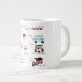 schattige cartoon Thaise mok vrachtwagens (Voorkant rechts)