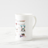 schattige cartoon Thaise mok vrachtwagens (Voorkant rechts)