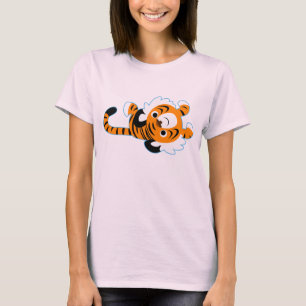 Schattige Cartoon Tijger Dames T-Shirt