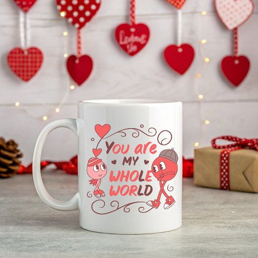 Schattige Cartoon Valentijn Koffiemok