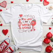 Schattige Cartoon Valentijn T-shirt