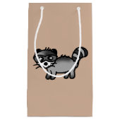 schattige cartoon van wasbeerdieren klein cadeauzakje (Voorkant)